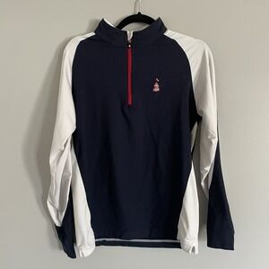 FootJoy Youth Golf Pullover 1/4 Zip Navy Blue Junior XL Jacket
